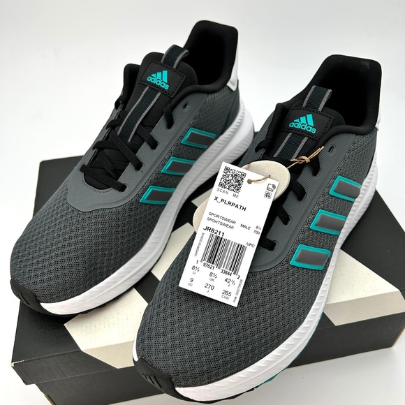 adidas X_PLR Path Mens Size 9 Casual Sneakers Grey Teal Cloudfoam NEW‎ JR8211 main image 7